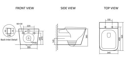 Унитаз подвесной Santiline Торнадо SL-5027MB черный матовый